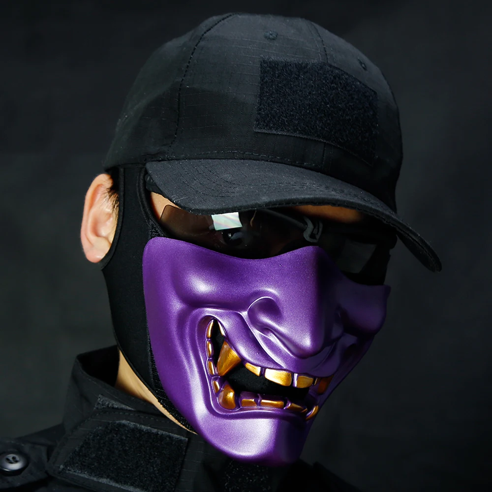 Маска на половину лица костюм Хэллоуин косплей BB Demon Devil страйкбольная маска