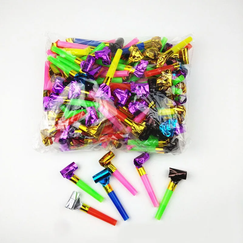 10 шт./лот Шум Maker маленькая выброса пластиковый свисток детский день рождения