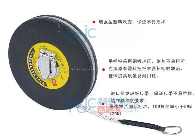 Мощная пластиковая крышка mini измерительная лента из стекловолокна 30M NO.01804