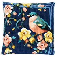 Птица DIY Рукоделие Набор Акриловая Пряжа вышивка подушка Гобелен Холст Подушка передняя вышивка крестиком наволочка - Цвет: Другое