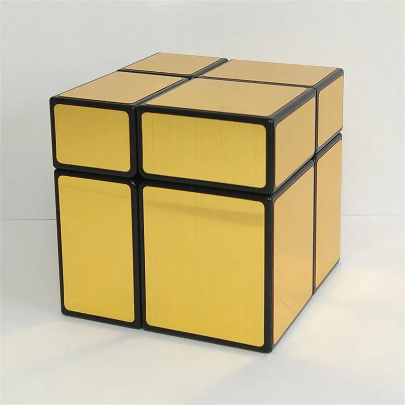 ShengShou 2X2 зеркальный куб с глянцевым покрытием головоломка Twisty Maigic куб обучающий игрушки Cubo Magico Рождественский подарок золото