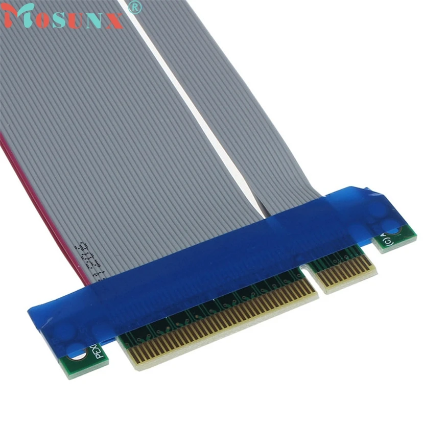 Mosunx Mecall PCI E Express 8X Riser Card удлинитель гибкий шнур ленточный кабель|riser card|flexible ribbon