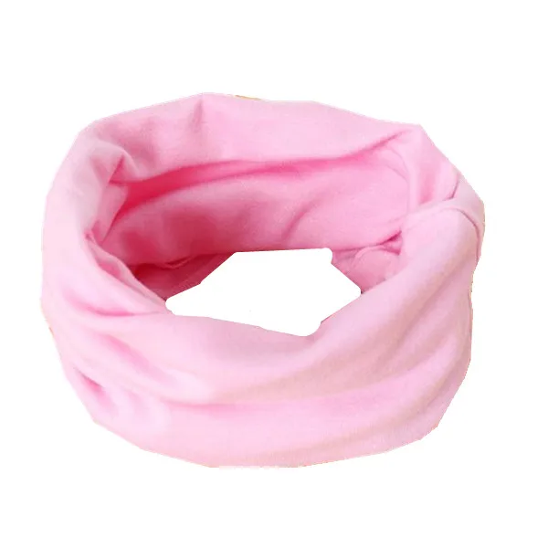 scarf pink Качественный хлопковый Детский набор из шапки и шарфа, детский шейный платок, детский шарф, воротник, шапка, комплект, реквизит для фотосессии - Цвет: scarf pink