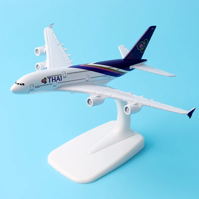 2019 Brinquedo 16 см сплава тайский A380 авиации игрушечные Самолеты самолета хобби