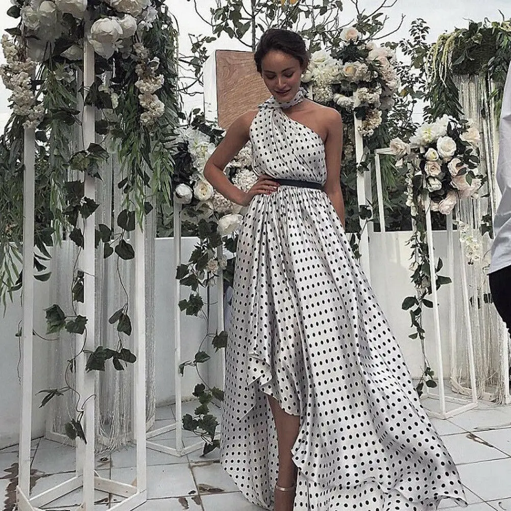 Женское летнее платье бохо длинное вечернее Праздничное Платье макси с лямкой на