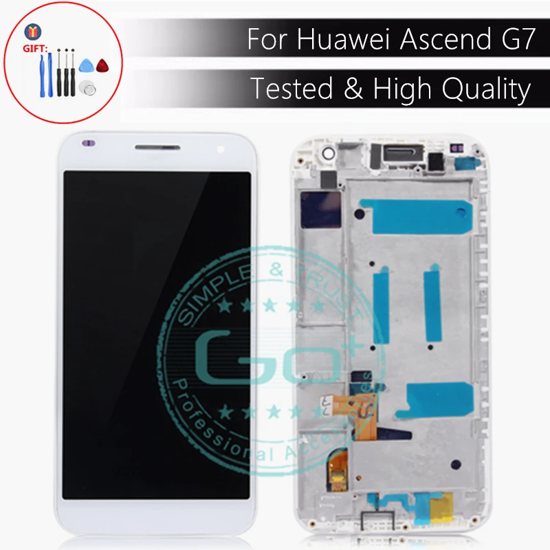 Для Huawei G7 ЖК дисплей с рамкой для Ascend дигитайзер сборка ЗАМЕНА Запасные части
