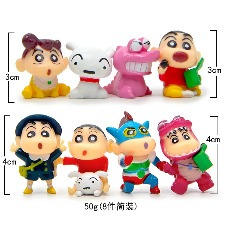 Игрушки 8 шт./компл. ПВХ Crayon Shinchan фигурка игрушка милый Shin Chan Фигурка Модели