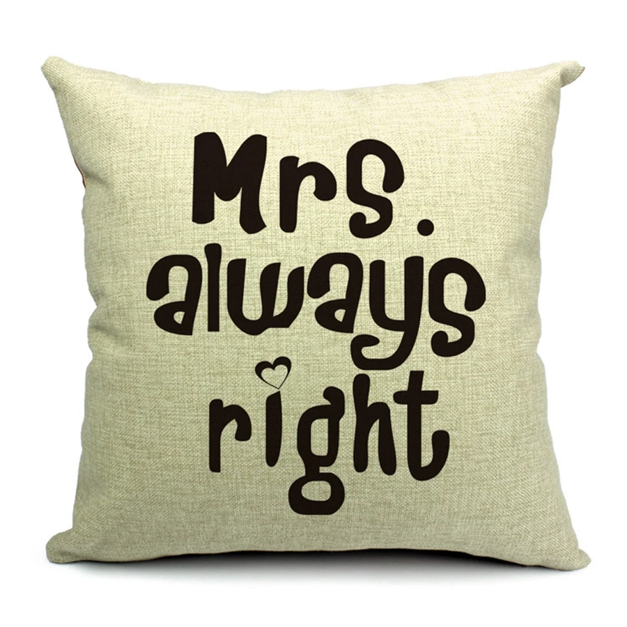 Горячая Распродажа наволочки Mr & миссис Lover серии тема узор новый дизайн 45X45CM