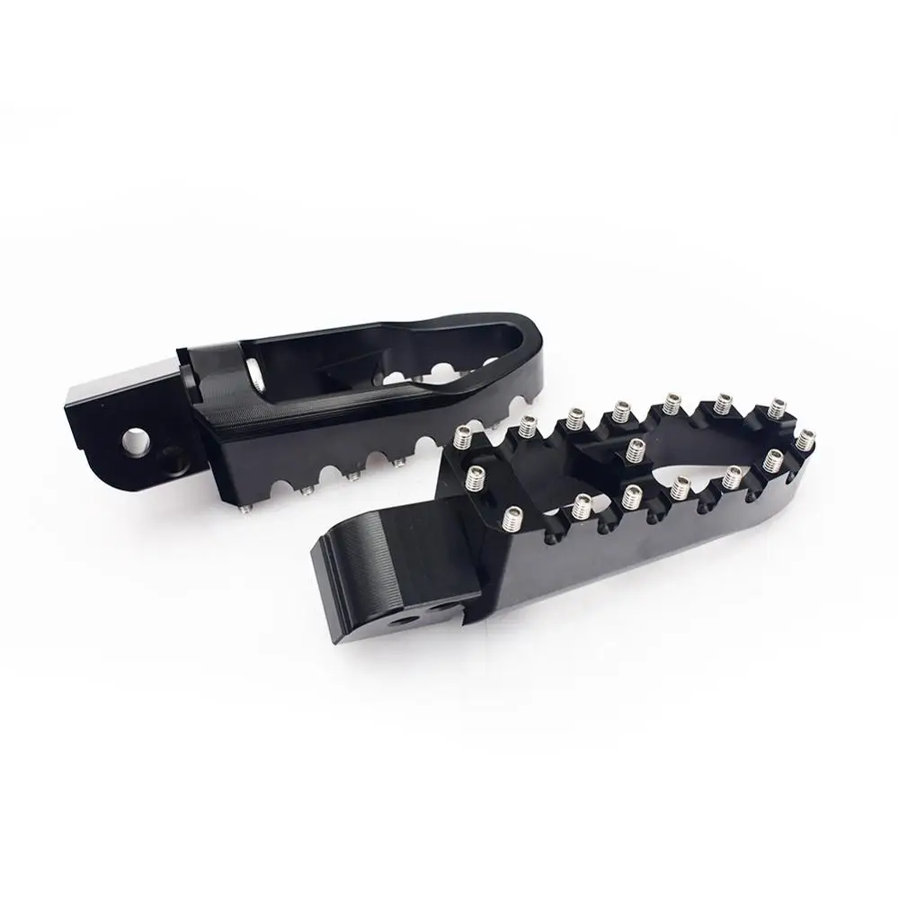 BIKINGBOY Billet Aluminum CNC Rear Footpegs Foot Pegs For Ducati Scrambler All Models Years Black &amp Silver Titanium | Автомобили и