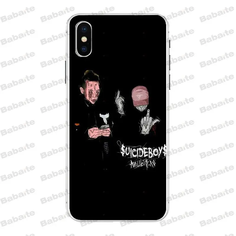 A4 Babaite Suicide Boys Мягкий силиконовый чехол для телефона для iPhone X XS XR XSMax 6 6S 7 7plus 8 8Plus 5 5S 5c SE coque11 11pro 11promax - Цвет: A4