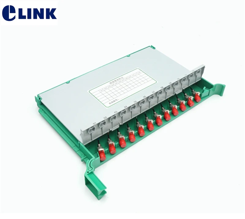 2 шт. 12-ядерный интегрированный оптоволоконный сращивающий лоток с FC адаптером и FC pigtals SM 1.5mtr ftth Оптическое волокно кассета коробка ELINK