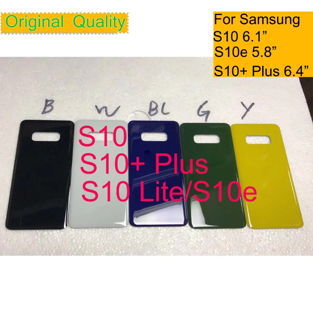 

For Samsung Galaxy S10 G973 S10e G970 S10 Plus S10+ G975 Housing Battery Cover Back Cover Case Rear Door Chassis Shell