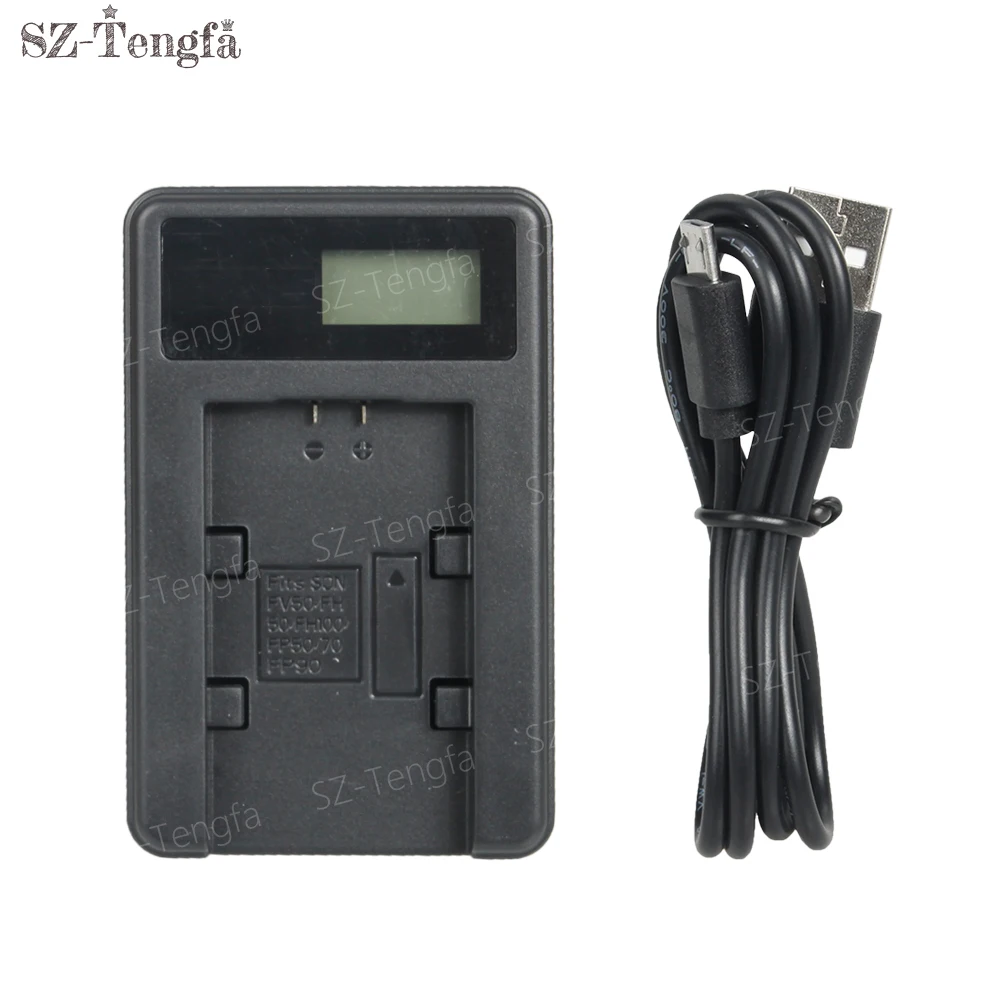 LCD USB кабель зарядное устройство NP FH100 для SONY HandyCam DCR HC32 HC36 видеокамеры|charger charger|lcd