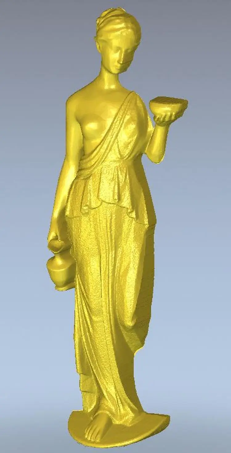 

3d model relief for cnc in STL file format Girl with cup