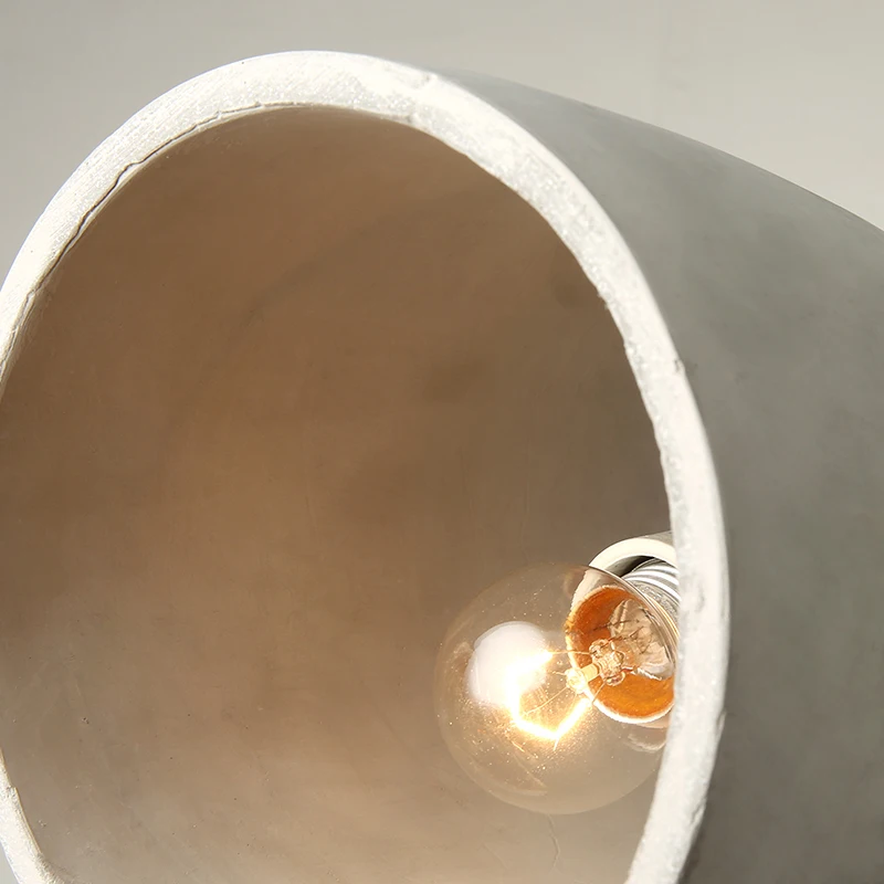 Промышленный ретро подвесной светильник для помещений из цемента старинного