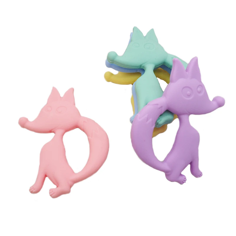 Ченкэй 10 шт. Детские Прорезыватель для зубов силиконовый лиса игрушки