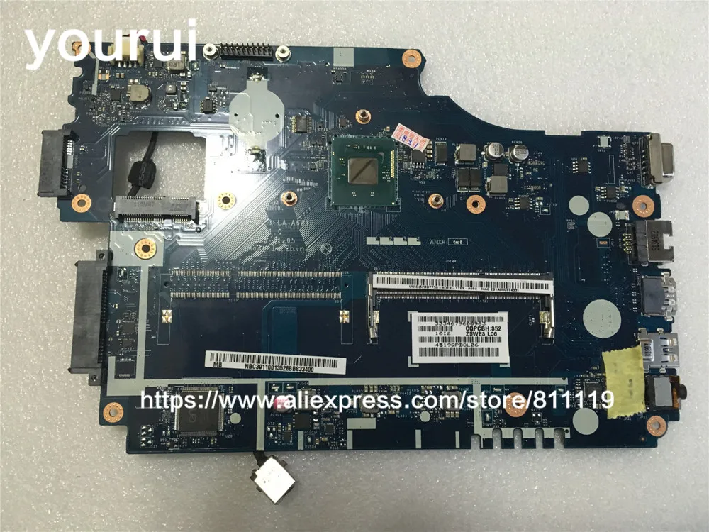 Yourui для материнская плата NBC3911001 NB.C3911.001 acer aspire E1 510 510G ноутбук Z5WE3 LA A621P DDR3|Платы