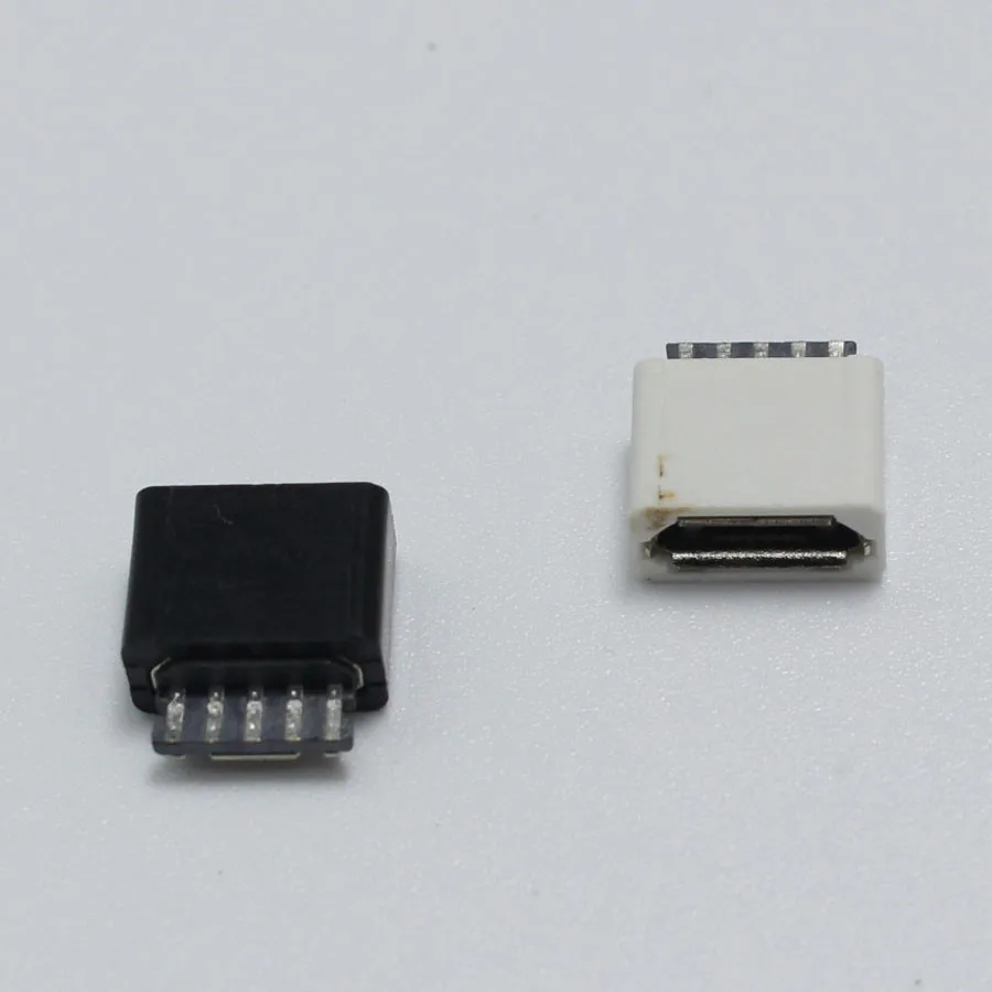 2 шт. DIY Micro USB 0 B Тип гнездо 5 Pin разъем для припоя тип кабеля в сборе адаптер
