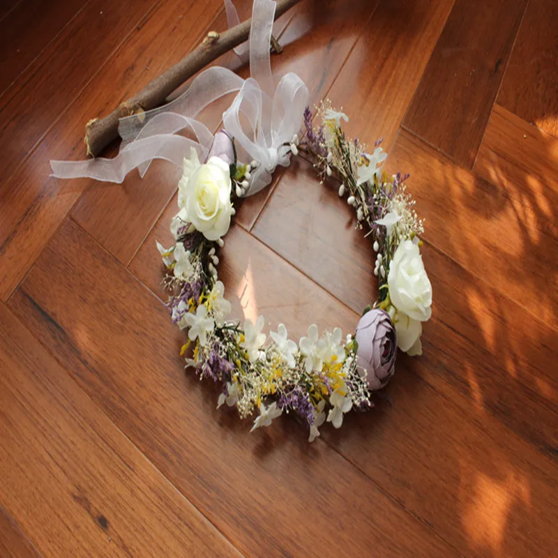 Свадебный венок ручной вязки венок сушеные цветы полны звезд