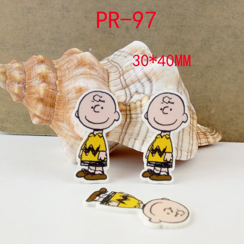 Мультяшная пластырь для мальчиков кукла Фигурка ремесло плоское заднее