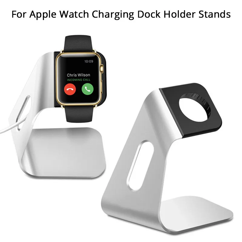 Универсальная зарядная док-станция для умных часов Apple Watch Series 1 2 3 алюминиевая