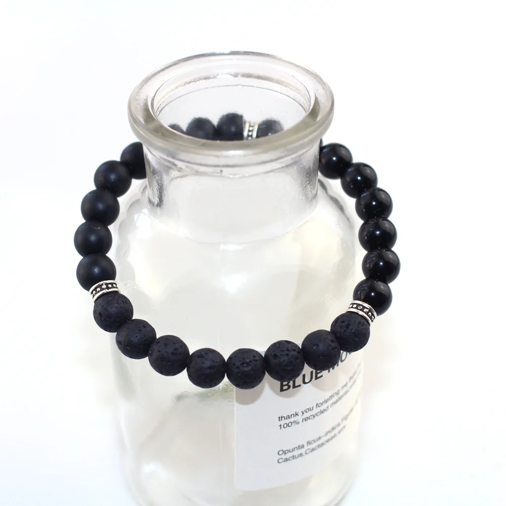 2018 новый дизайн хит продаж обсидиан вулканический камень скраб винтажный сплав