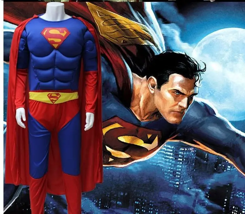 Железный человек Человек паук Супермен Капитан Америка косплей мускулы костюм