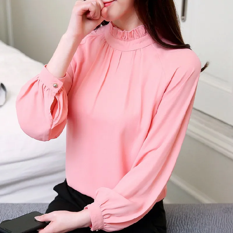 2021 весенние женские Blusas Feminina элегантная шифоновая повседневные кофточки Женская