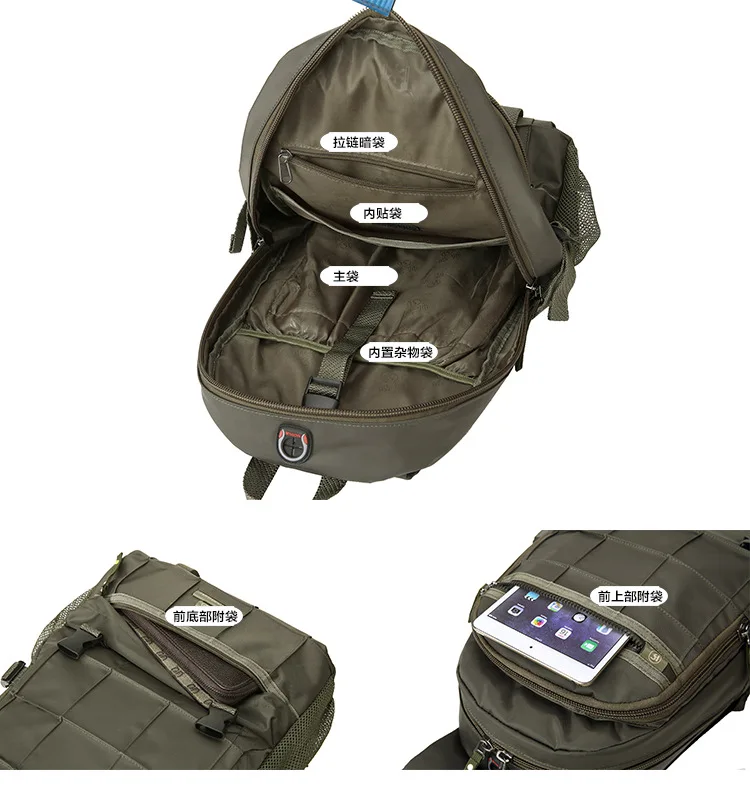 Мужской и Женский нейлоновый рюкзак компьютерные сумки военный высокого