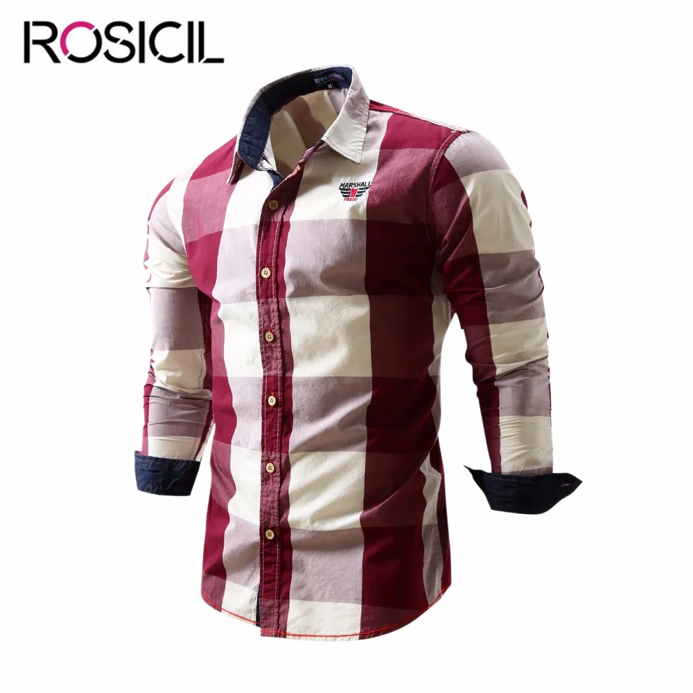 2018 Новое поступление Для мужчин рубашка с длинными рукавами Мужская одежда