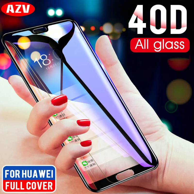 40D закаленное защитное стекло для Huawei P20 P10 P9 P8 Lite защита экрана на P20 PRO P9 P10 Plus стекло