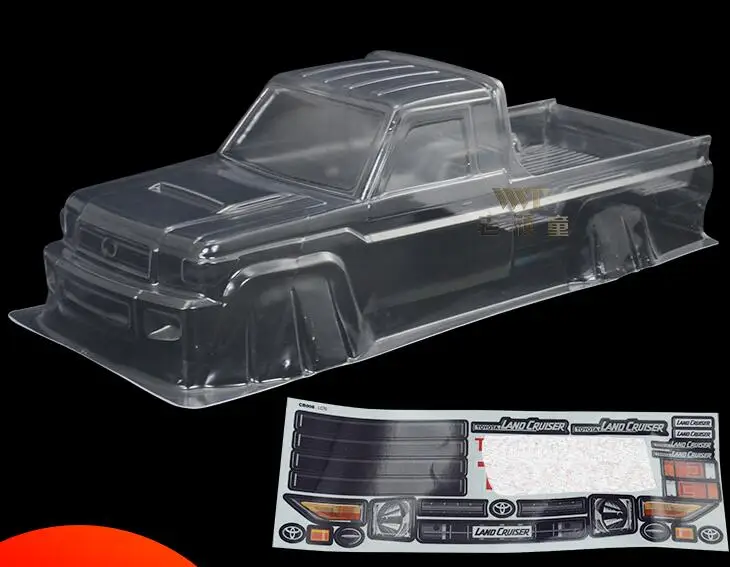 1/10 Scale RC прозрачная грузовая база колесная 313 мм подходит для осевых Scx10II AX90046 AX90047