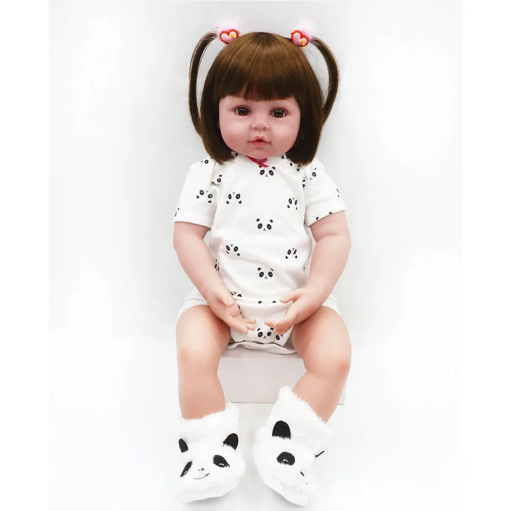 Nicery 18/24 дюймов 45/60 см Bebe Кукла младенец Реалистичная мягкая силиконовая мальчик