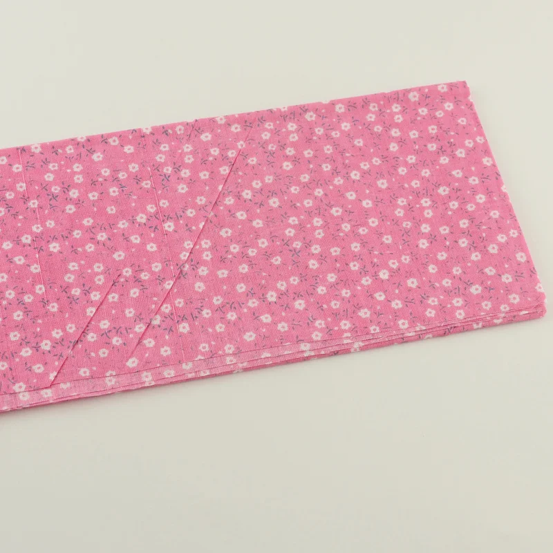 1 шт. розовый дизайн хлопковая ткань с принтом белый цветок tecido 50 см x текстиль