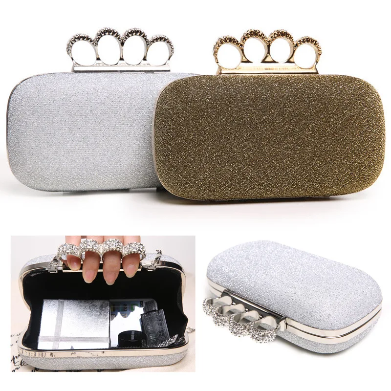 Женский клатч с черепами longmiao вечерняя сумочка кольцом цепочкой через плечо