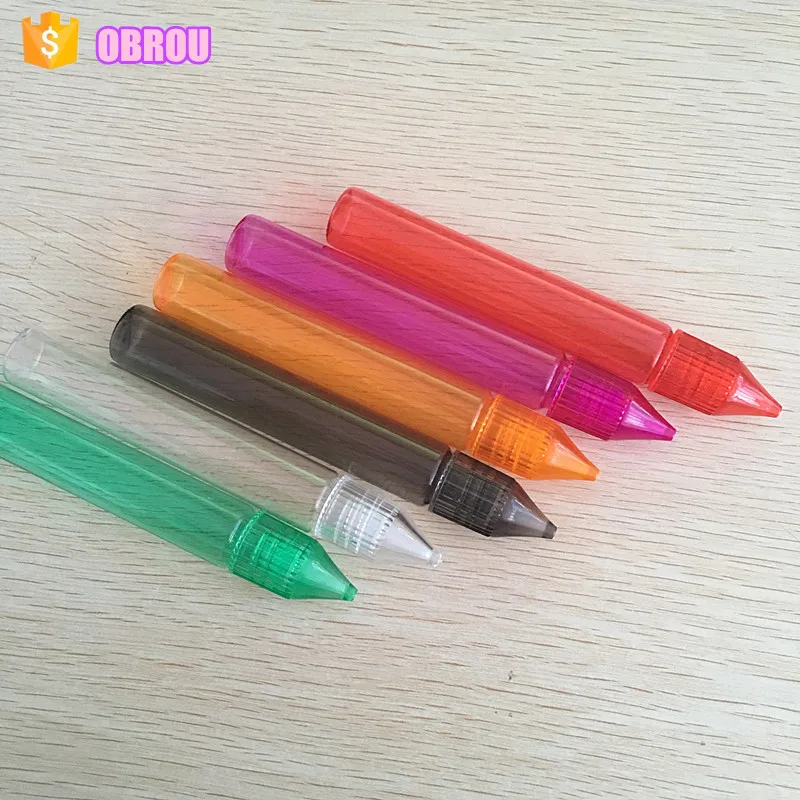 Obrou красивая прозрачная красочная бутылка капельница для животных 15 мл|empty