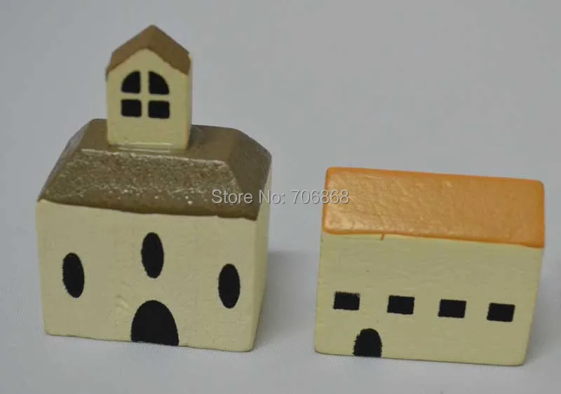 Набор из 4 сказочных садовых искусственных деревянных мини-домиков zakka в