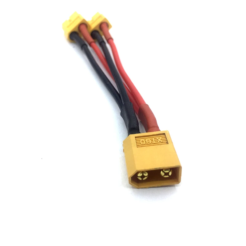 1 шт. XT60 штекер Женский 2 10 см 16AWG Y сплиттер силиконовые провода Дин серии Батарея