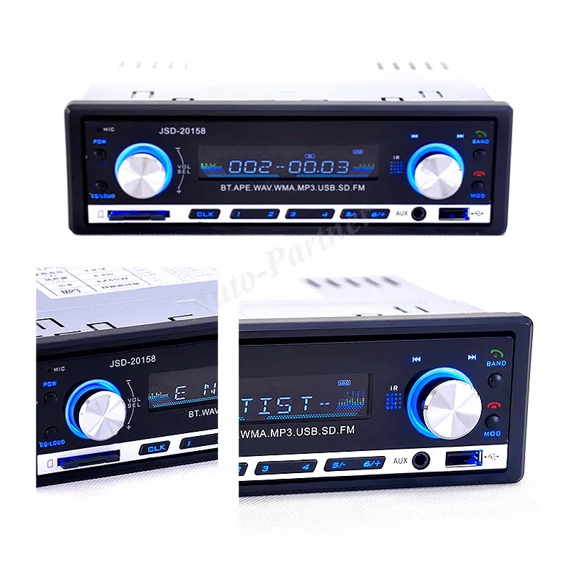 Автомагнитола с Bluetooth 12 В 1 Din FM Aux вход SD USB MP3 WMA mp3 плеер Fm тюнер|bluetooth car stereo|car stereofm