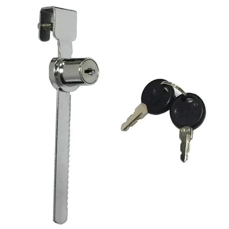 Durable Practical Cabinet Sliding Glass Door Lock+Keys For Reptile Vivarium Showcase Display Case - Цвет: L