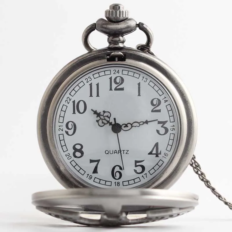 Hot Sell Antique Bat Shape Hollow Bronze Case Quartz Pocket Watch Pendant Chain Man Women Gift Watches | Наручные часы