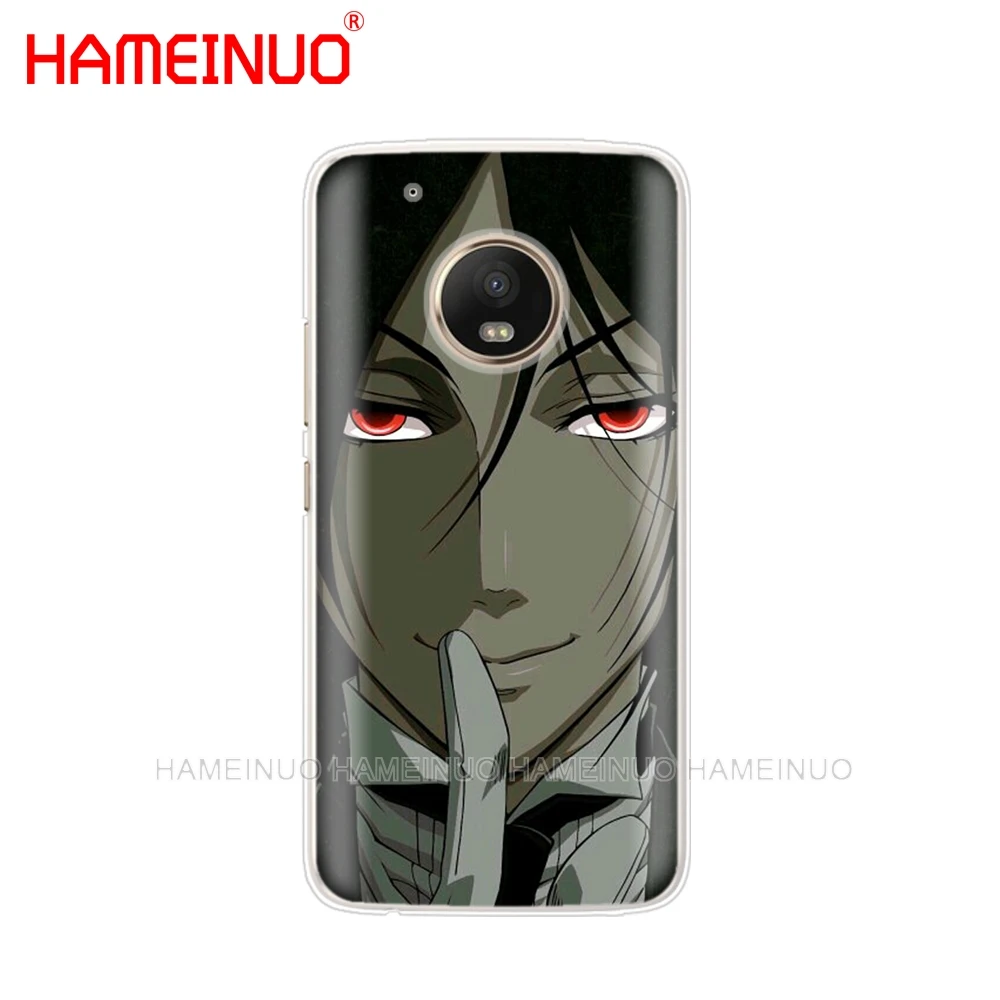 HAMEINUO чехол для телефона с японским Аниме Черный Батлер Kuroshitsuji Motorola Moto X4 C G6 G5 G5S G4 Z2