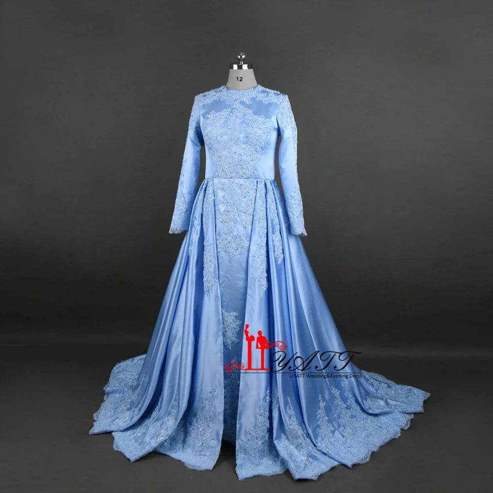 Настоящая фотография 2017 на заказ небесно-голубое кружевное платье с блестками и