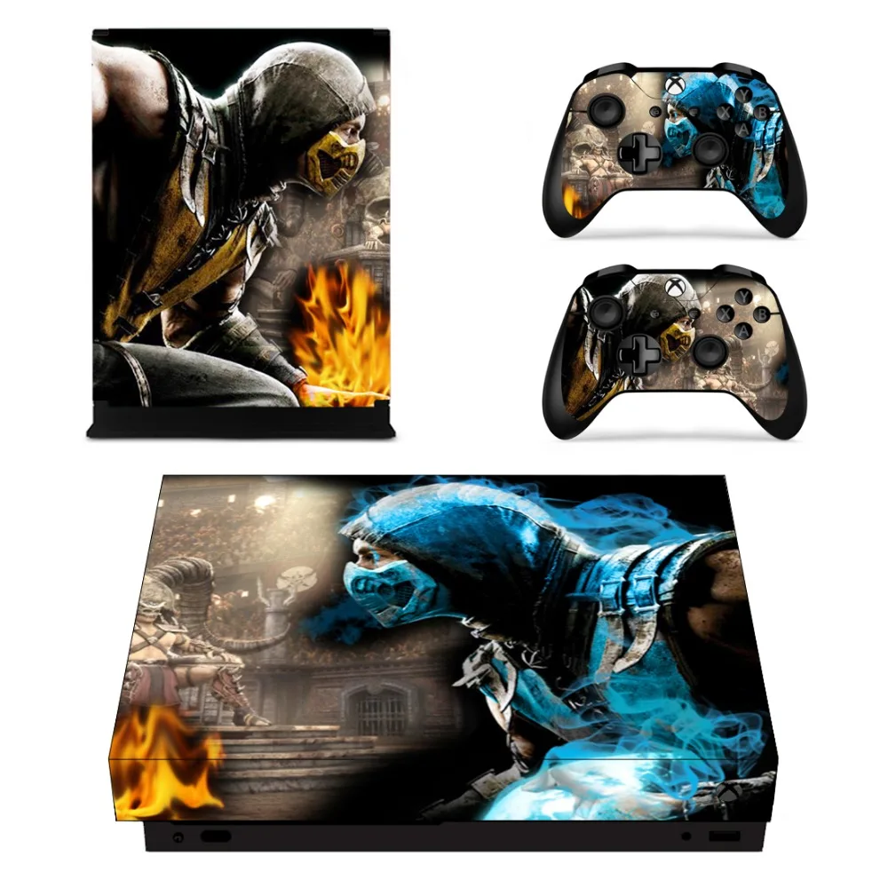 Наклейки из игры Mortal Kombat 10 для Xbox One X консоль и контроллер геймпад виниловые