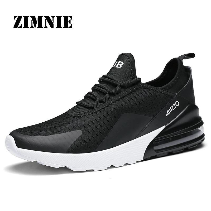 Мужская Спортивная обувь, брендовые кроссовки для бега, дышащие, zapatillas hombre Deportiva 270, Высококачественная Мужская обувь, кроссовки для тренировок - Цвет: 01 Black
