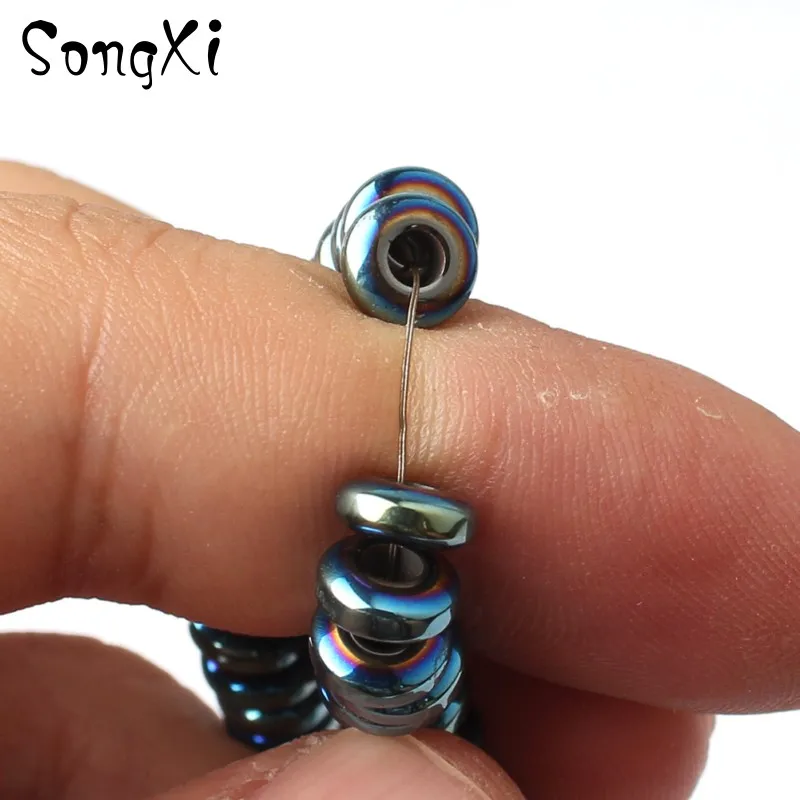 Плоские круглые бусины с натуральным покрытием для самостоятельного