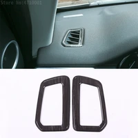 black ash wood car dashboard side outlet vent frame cover trim for land rover discovery sport auto interior accessory