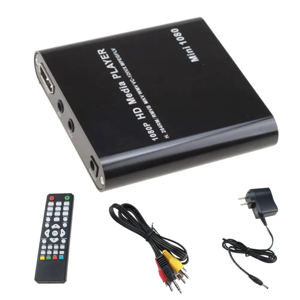 

Full Multi TV Media Player HDMI 1080P HD USB SD MMC RMVB MP3 AVI MPEG Divx MKV+Car adapter New Arrival