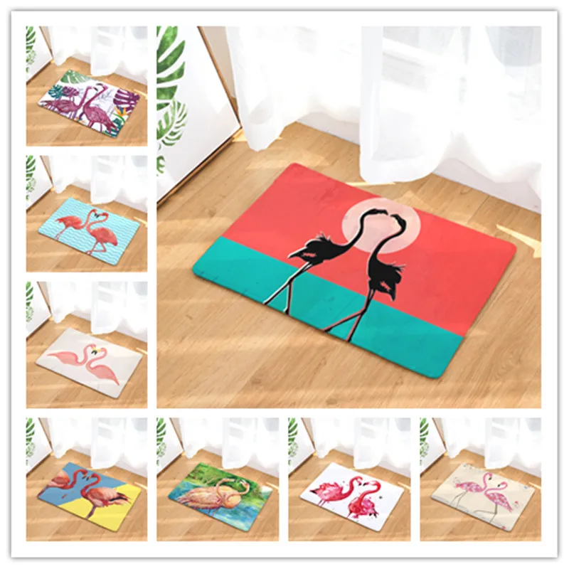 Carppe Добро пожаловать коврики с принтом Фламинго ванная комната кухня ковры кошка