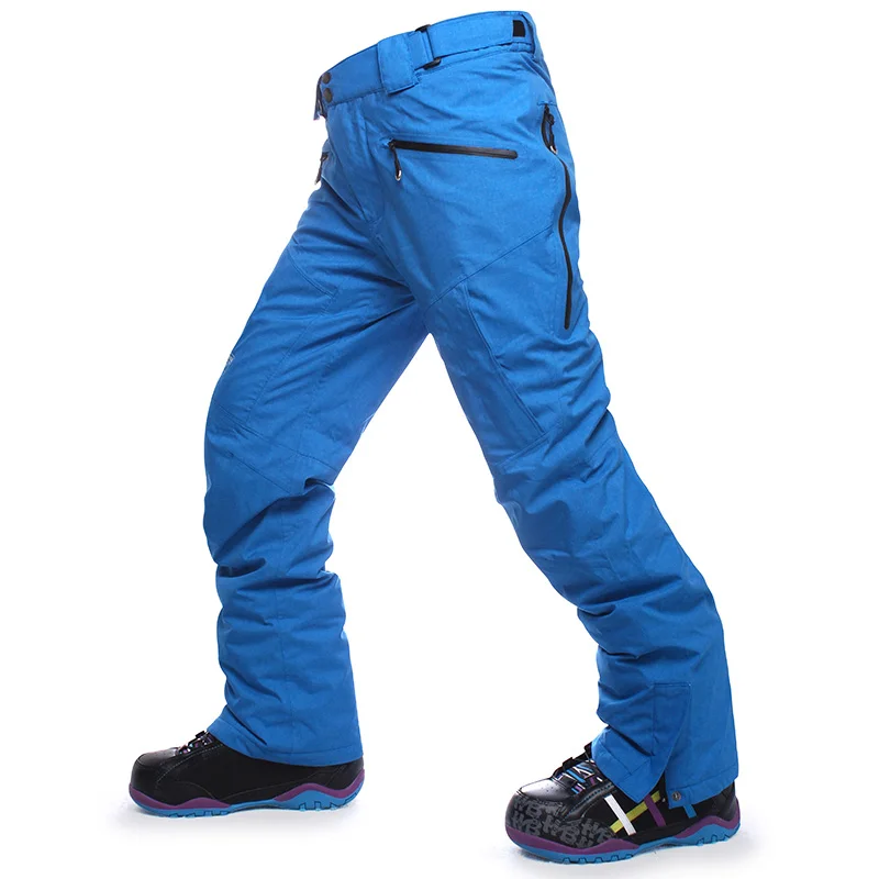 royal blue Бренд Saenshing, зимние лыжные брюки, водонепроницаемые ветрозащитные штаны для сноуборда, мужские лыжные брюки, теплые дышащие уличные лыжные штаны - Цвет: royal blue